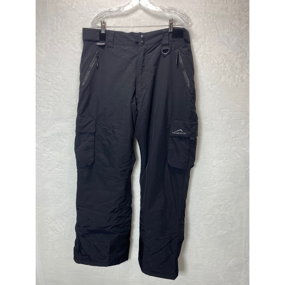 Mens XL Black Polar‎ Edge Ski Snowboard Pants Water Resistant Windproof